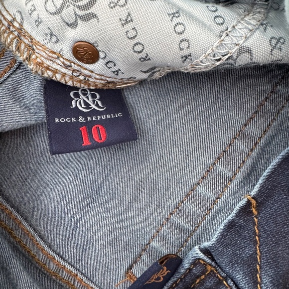 ROCK & REPUBLIC Berlin Skinny Mid-rise Jeans, Blue, Women's Size 10 L31 - Picture 8 of 10